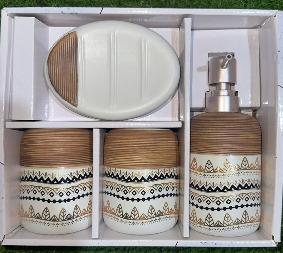 Luxury 4-Piece Bathroom Accessory Set – TerraCraze