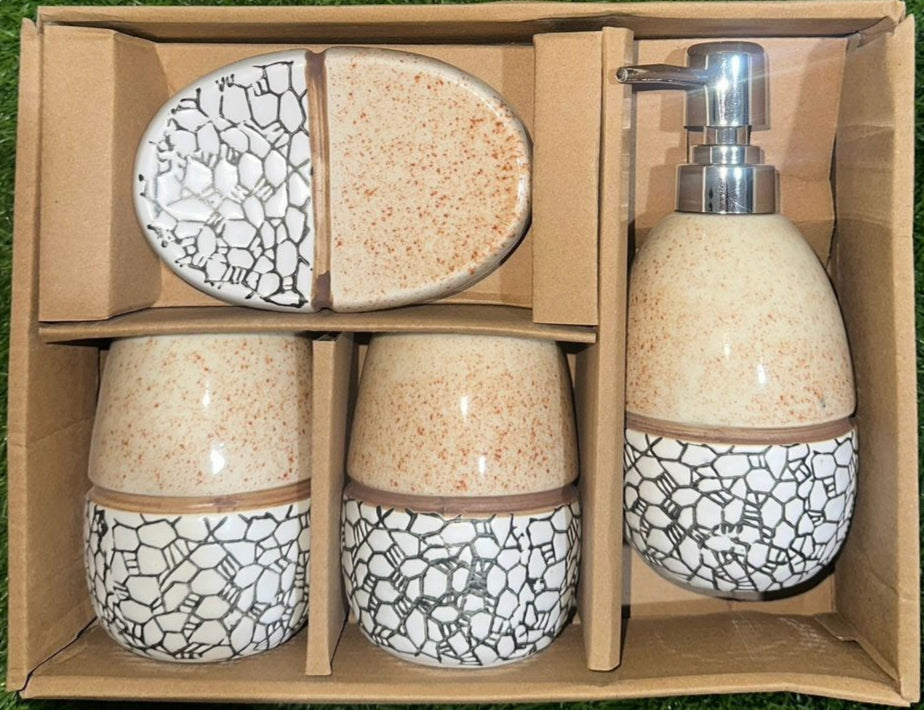 Luxury 4-Piece Bathroom Accessory Set – TerraCraze