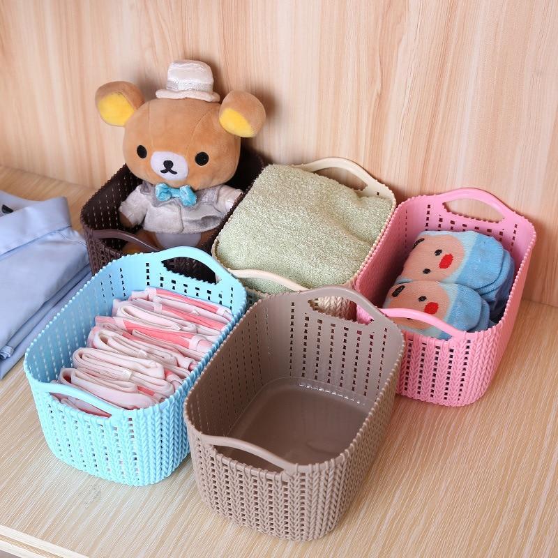 Imitation Rattan Flexible Storage Basket - waseeh.com