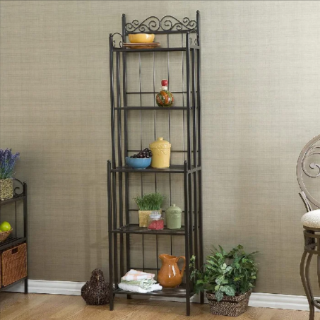 Clock Tower Kitchen Living Room Metal Organizer Storage Rack - waseeh.com