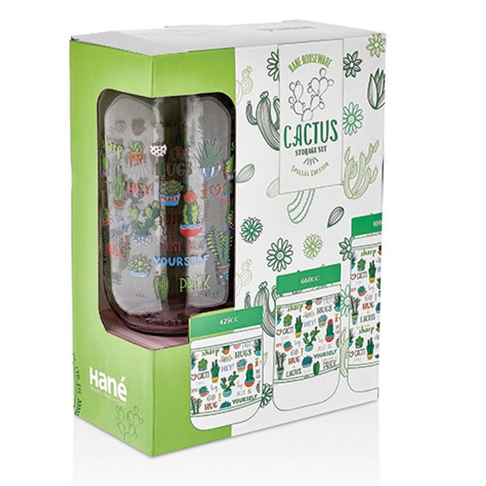 Hane Jar Set (Cactus 3 piece) - waseeh.com