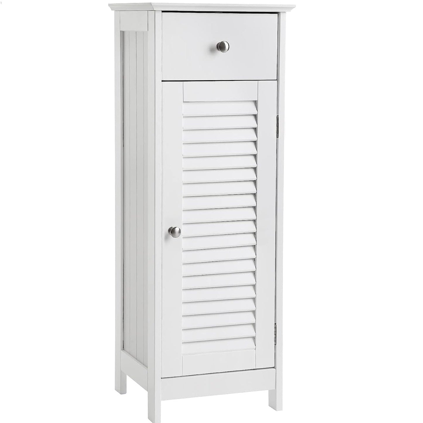 Shutter Bathroom Floor Cabinet Storage Organizer Tower Rack - Special
