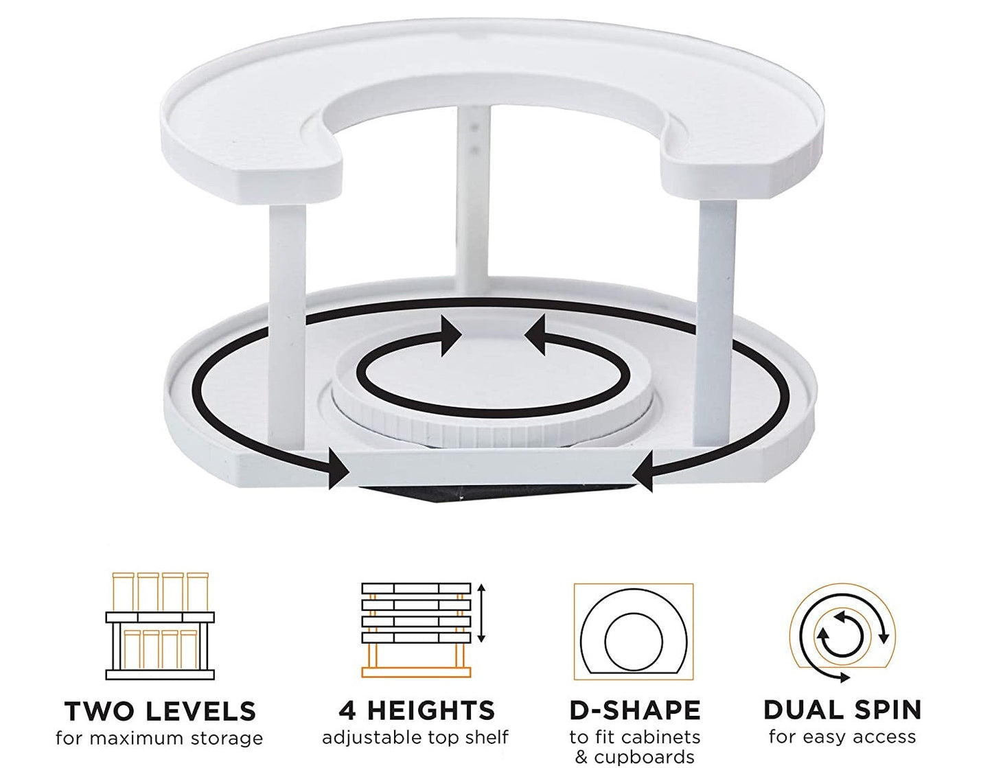 Spice Spinner Organizer (Two-Tired) - waseeh.com