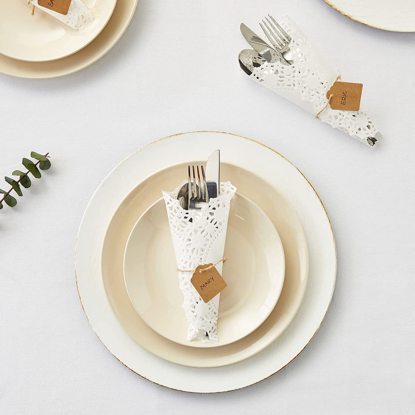 Round Lace Paper Doilies Matts (Pack of 5) - waseeh.com