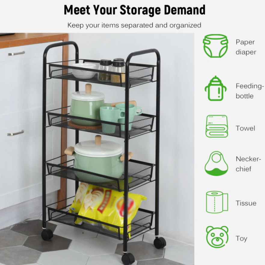 The Trammy Rolling Cart Trolley - waseeh.com
