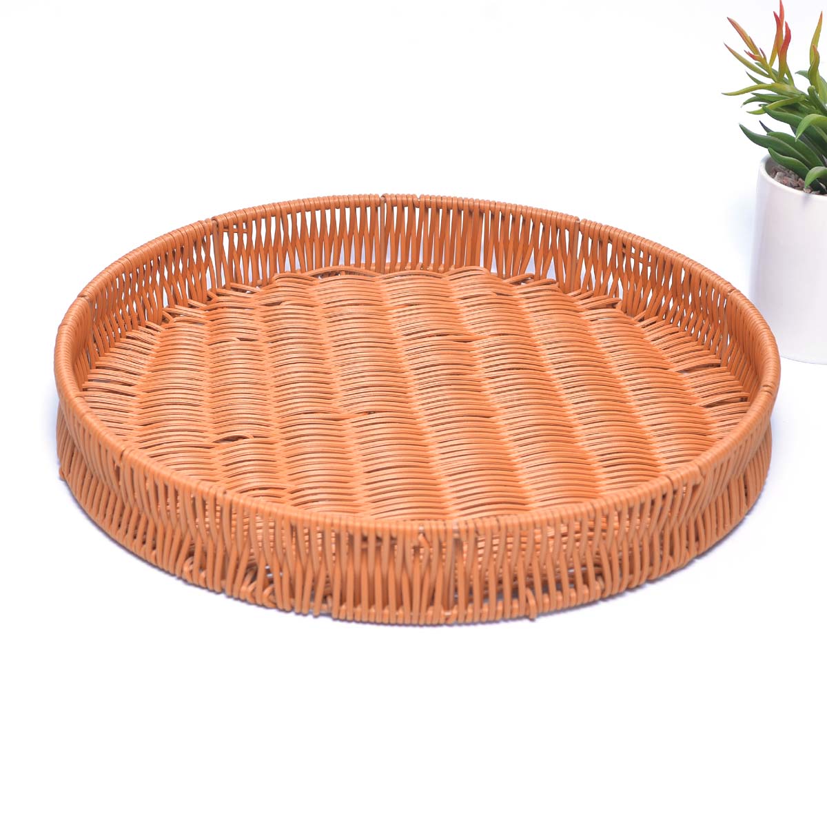 Nostalgic Braided Basket (Round) - waseeh.com
