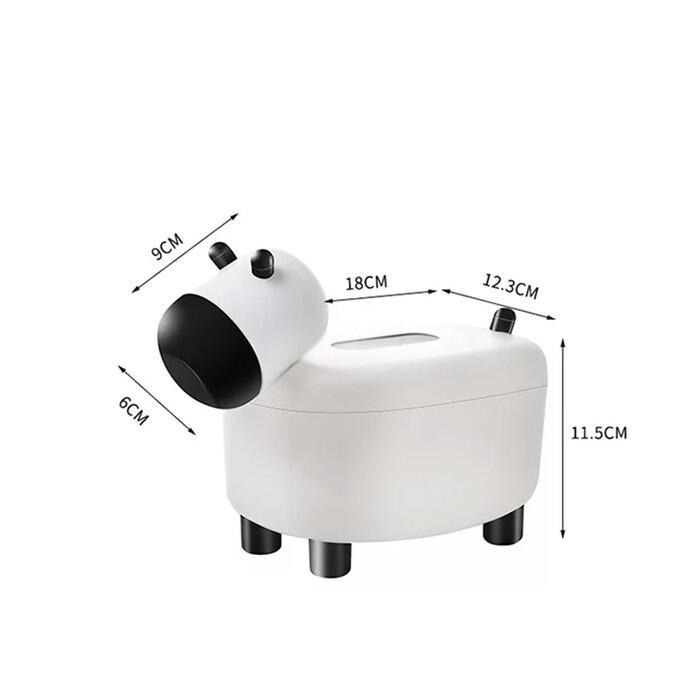 Telescopic tissue box with toothpick holder - waseeh.com
