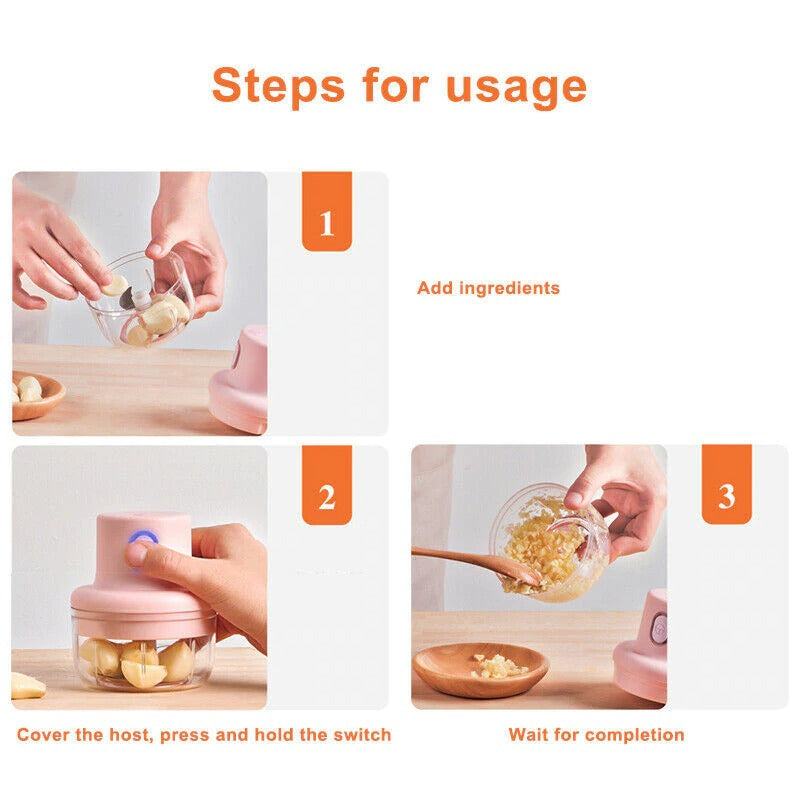 Mini Electric Garlic Cutter - waseeh.com