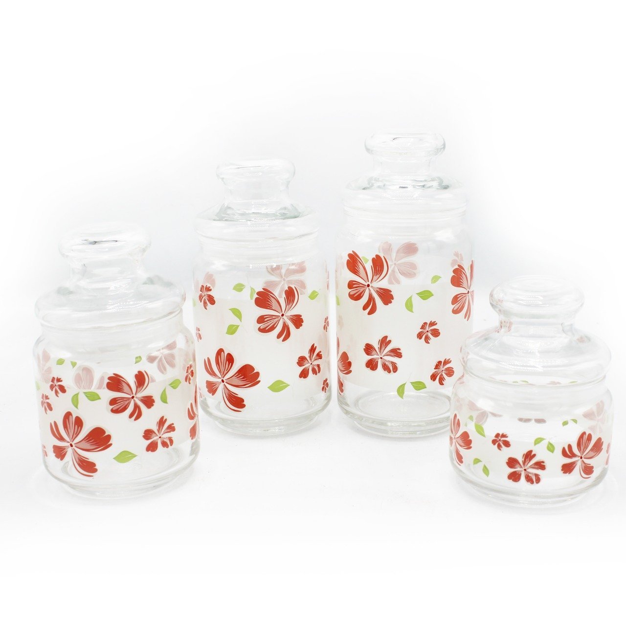 Ocean Glass Pop Jars - Pack of 4 - waseeh.com
