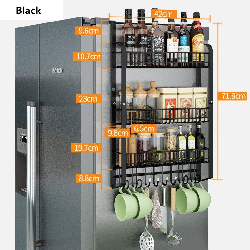 Fridge Side Storage Rack - waseeh.com