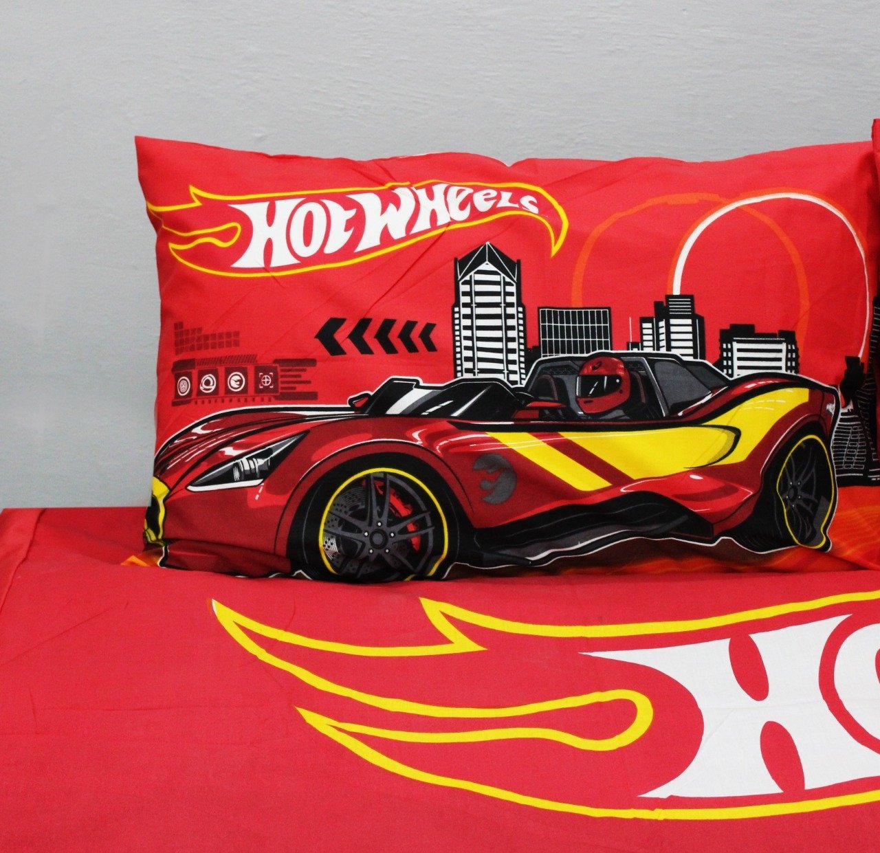 Cotton Quilt Cover Set - 6 pcs - Hot Wheels - waseeh.com