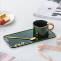 Nordic Gold Plated Ceramic Coffee Set - waseeh.com