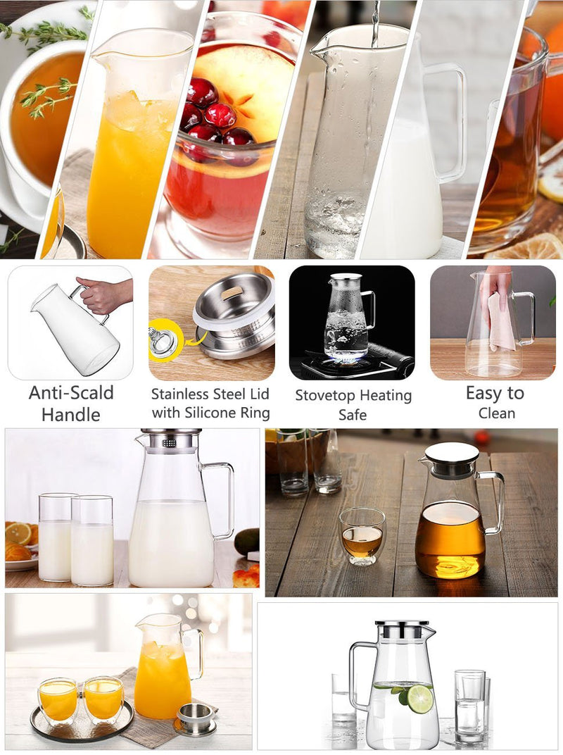 Sparkling Glass Pitcher - waseeh.com