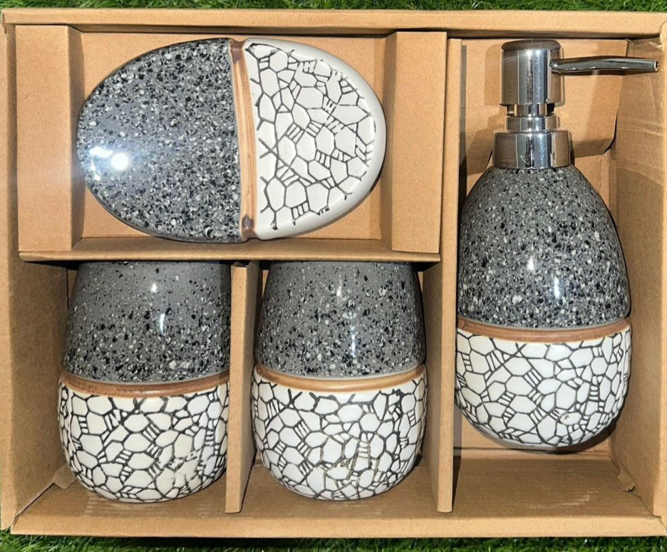 Luxury 4-Piece Bathroom Accessory Set – TerraCraze