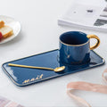 Nordic Gold Plated Ceramic Coffee Set - waseeh.com