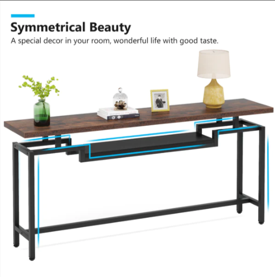 Proportionate Living Room Lounge Entryway Organizer Console Table - waseeh.com