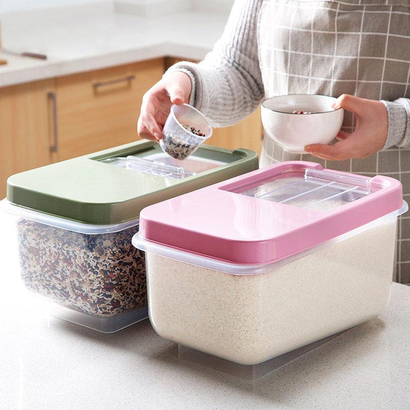 Kitchen Rice Fruits Storage Box Bucket - waseeh.com