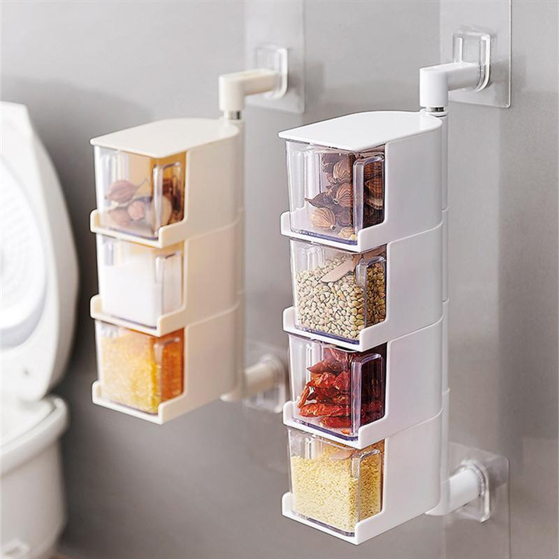 Mounted Spice Salt Pepper Rack - waseeh.com