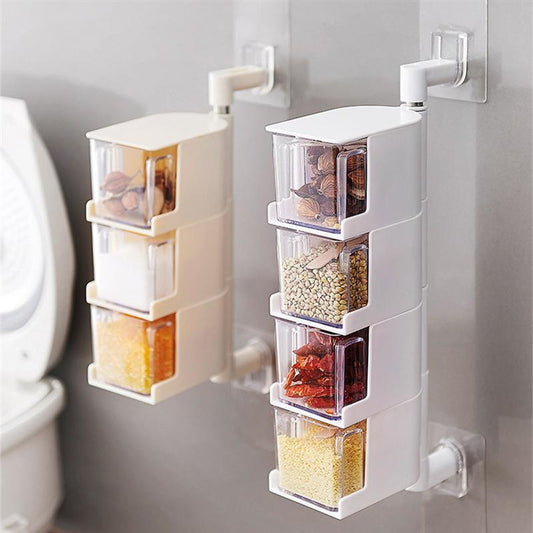 Mounted Spice Salt Pepper Rack - waseeh.com