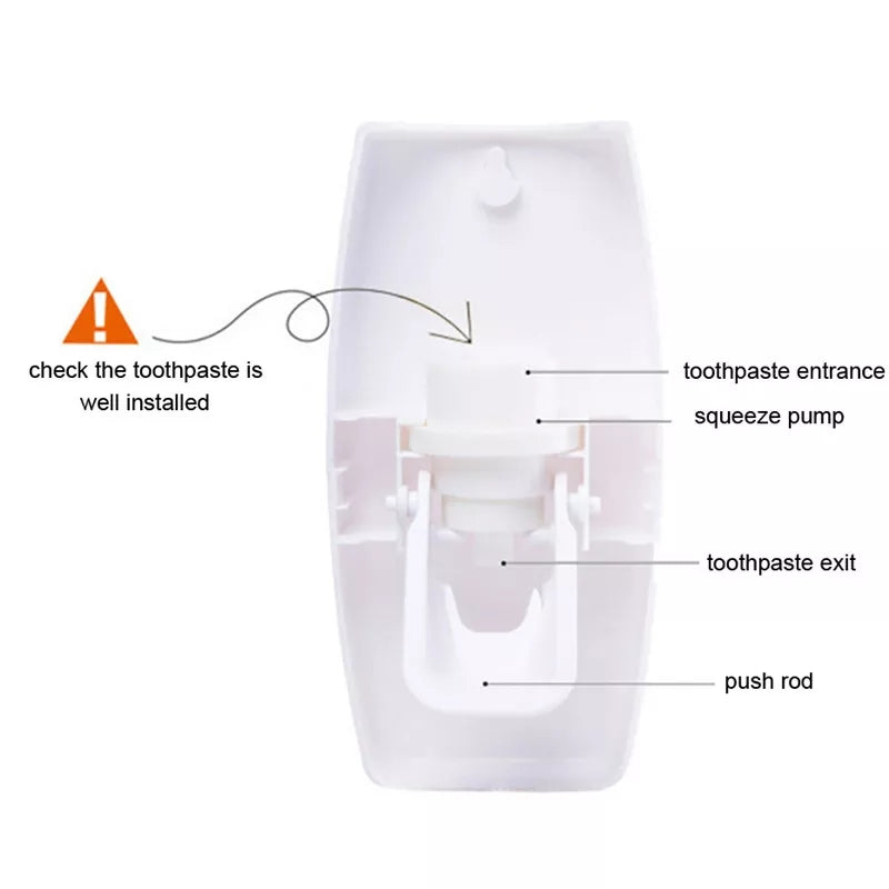 Toothpaste Dispenser With Toothbrush Holder - waseeh.com