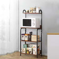 The wooden & Metal Storage Shelf Rack (4 Tier) - waseeh.com