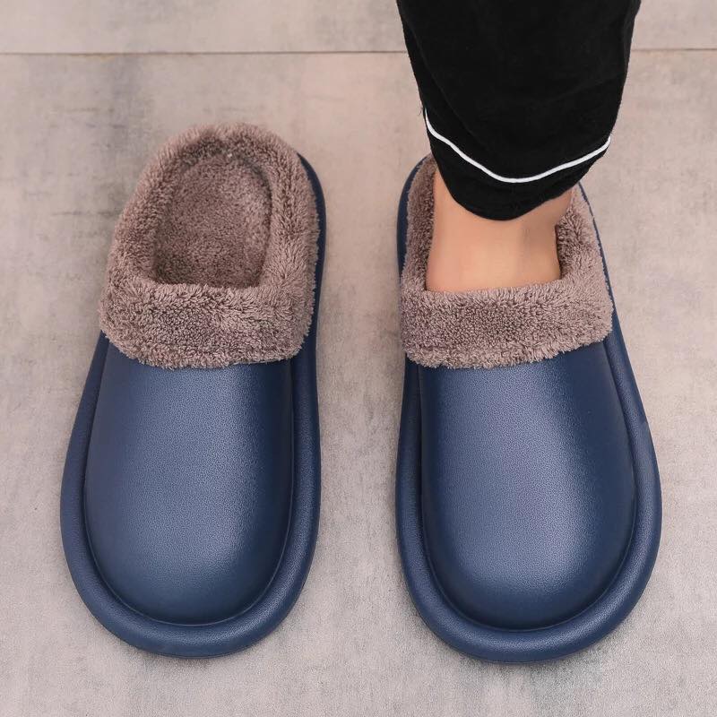 Men Women Waterproof Indoor Slippers (Blue) - waseeh.com