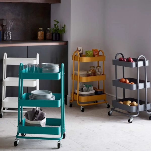 Binca Rolling Trolley (3 Tier) - waseeh.com