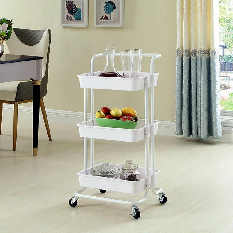 Nude Trolley Storage Basket (3-Tier) - waseeh.com