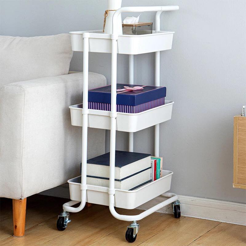 Nude Trolley Storage Basket (3-Tier) - waseeh.com