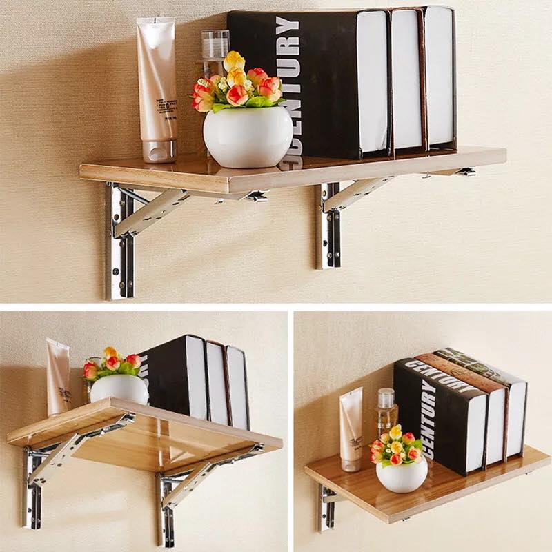 Wall-Mounted Straight Wooden Shelve Decor - waseeh.com