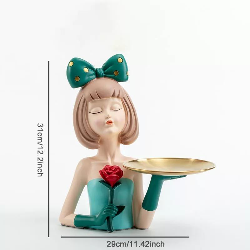 Rosie Girl Sculpture Decor - waseeh.com