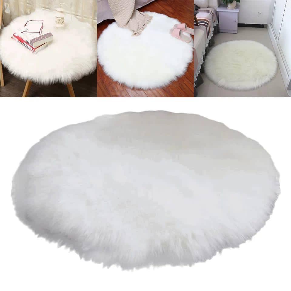 Round Furry Rugs (4' x 4') - waseeh.com