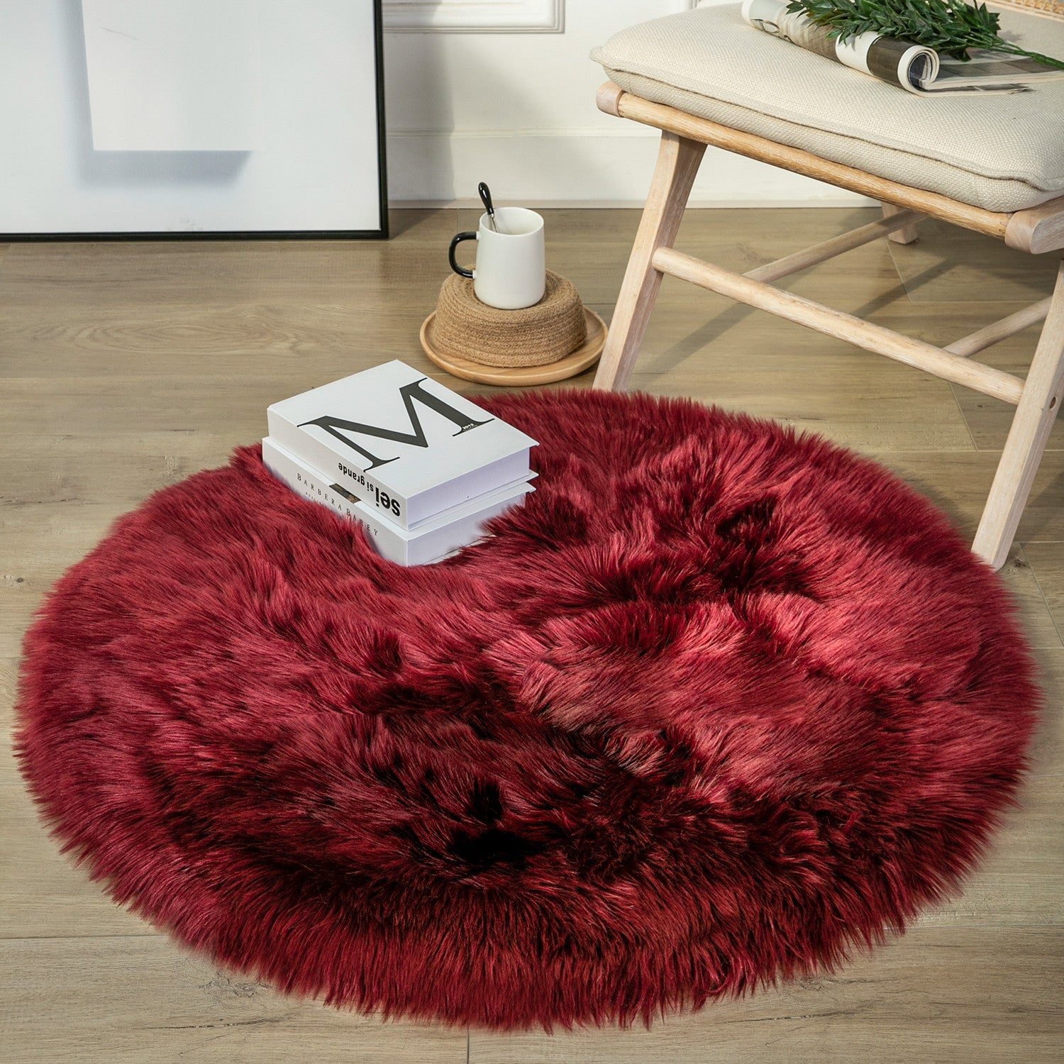 Round Furry Rugs (4' x 4') - waseeh.com