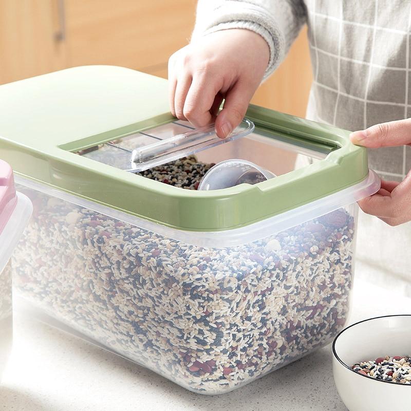 Kitchen Rice Fruits Storage Box Bucket - waseeh.com