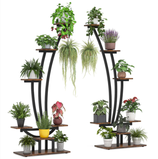 ARA Curved Plant Shelve Rack Decor - waseeh.com