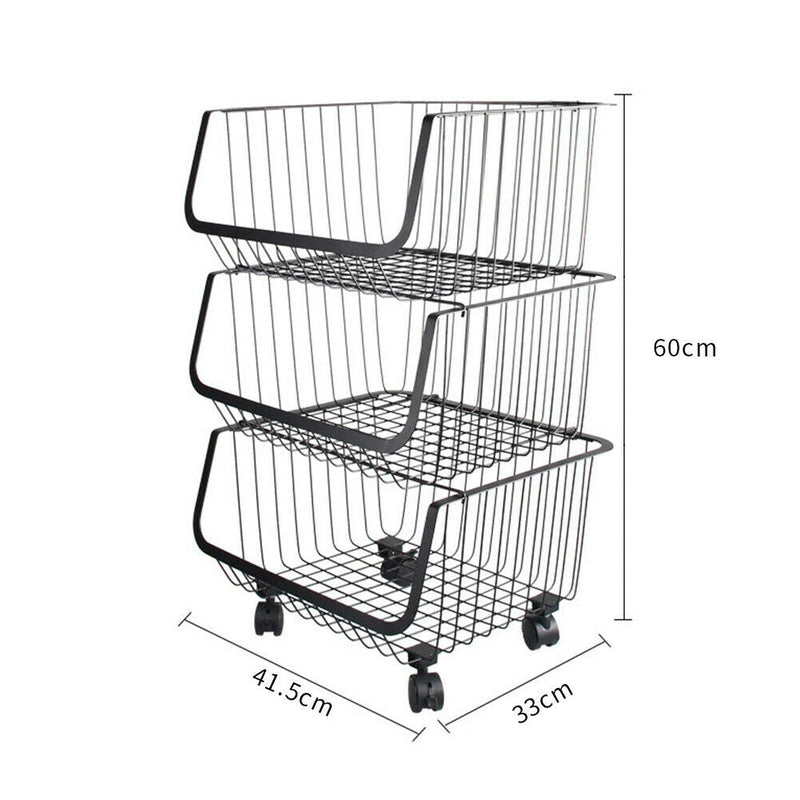 Metal Vegi Organizer Trolley - waseeh.com