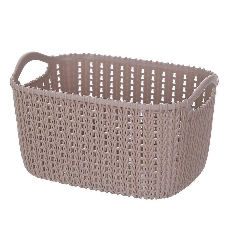 Imitation Rattan Flexible Storage Basket - waseeh.com