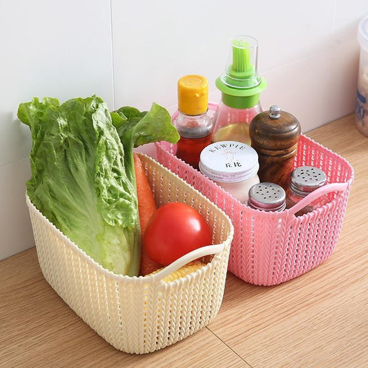 Imitation Rattan Flexible Storage Basket - waseeh.com