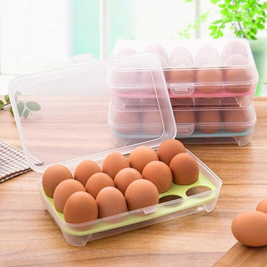 Refrigerator Storage Container (15 Eggs) - waseeh.com