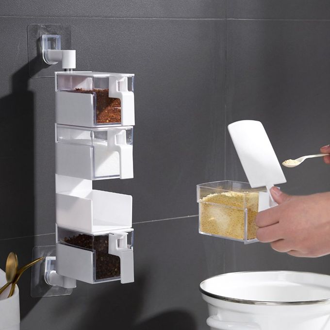 Mounted Spice Salt Pepper Rack - waseeh.com