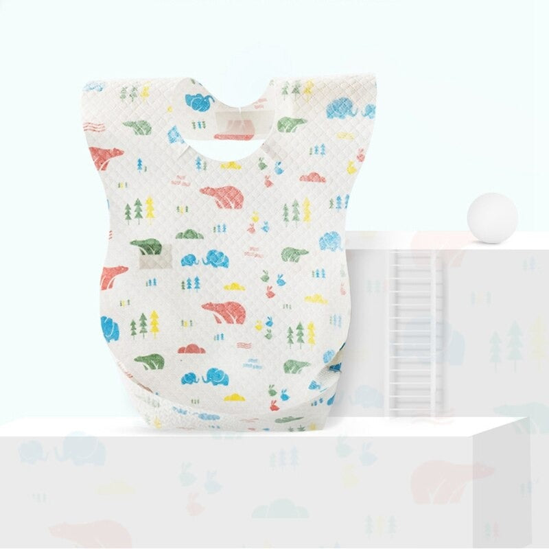 Baby Disposable Bibs (20 pcs) - waseeh.com