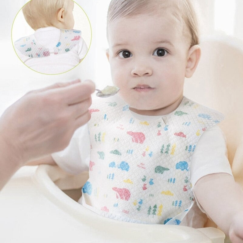 Baby Disposable Bibs (20 pcs) - waseeh.com