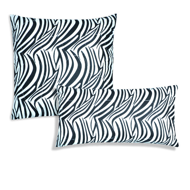 Zebra Printed Filled Cushion - waseeh.com