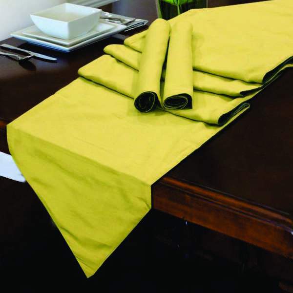 Table Runner 7 PC Set - Plain Double Sided - waseeh.com