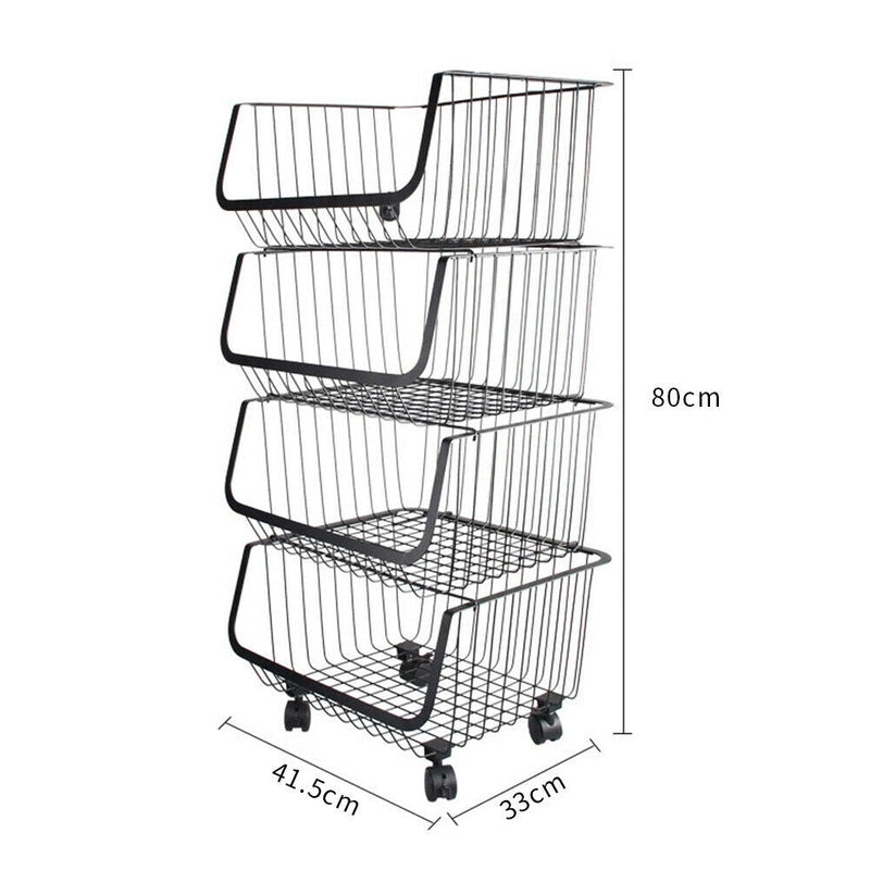 Metal Vegi Organizer Trolley - waseeh.com