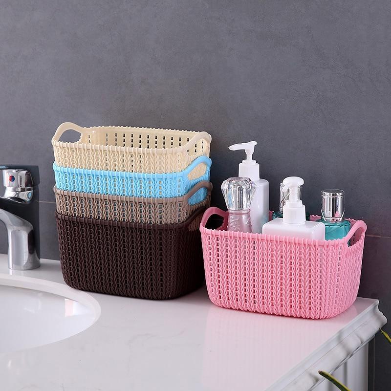 Imitation Rattan Flexible Storage Basket - waseeh.com