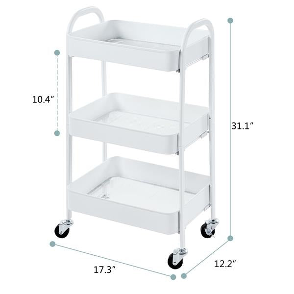 Binca Rolling Trolley (3 Tier) - waseeh.com