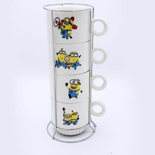 Minions Coffee Mugs (4 Pcs) - waseeh.com