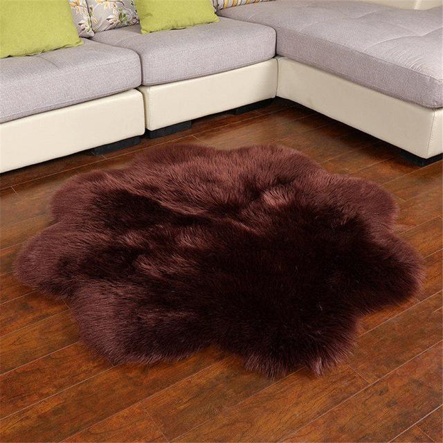 Flower Furry Rugs (2 x 2') – Azhaan Online Store