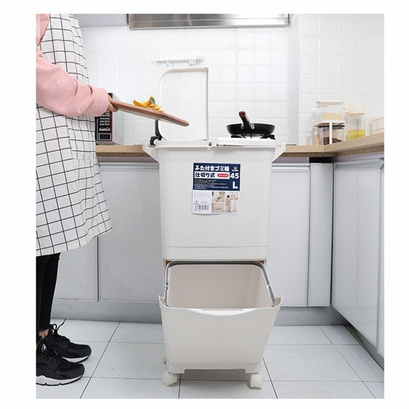 Classio Trash Kitchen Trolley - waseeh.com